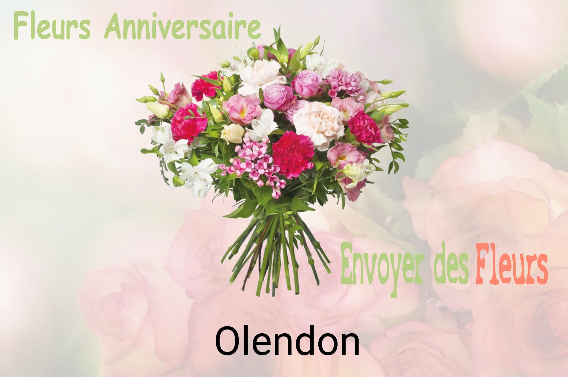 Bouquet de fleurs d’anniversaire livré à Olendon